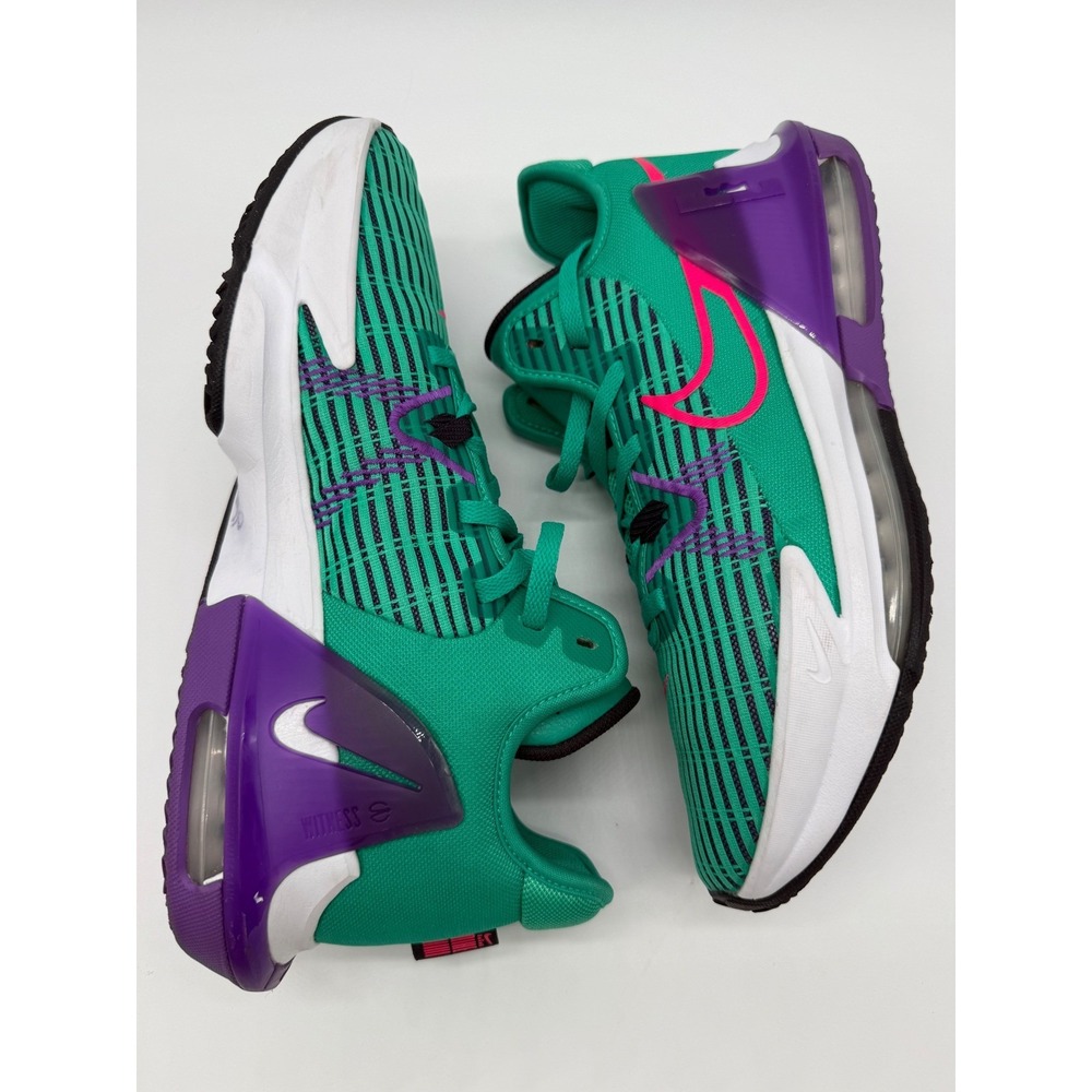 Nike LeBron Witness 6 Mens 11.5 Green Excellent Basketball Sneakers CZ4052-300 - Picture 12 of 16